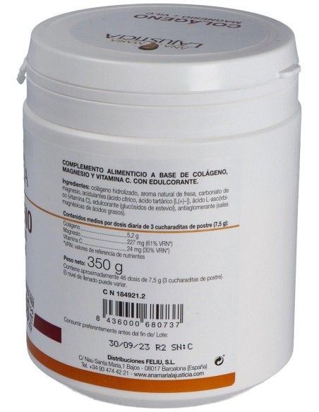 Colageno Con Magnesio + Vit. C Sabor Fresa 350Gr. de Ana Maria Lajusticia