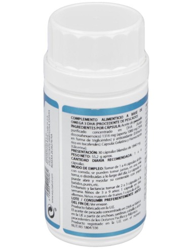 Cognivision Omega 3 Dha 1000Mg. 30Perlas de Equisalud