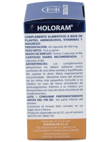 Holoram Cronisol-D (Cronidol) 60Cap. de Equisalud
