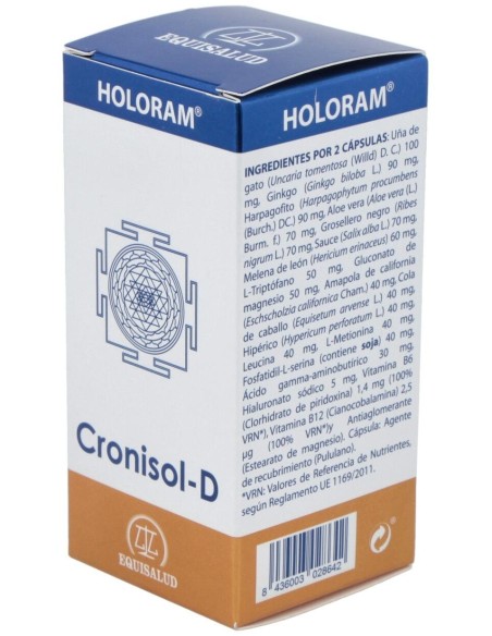 Holoram Cronisol-D (Cronidol) 60Cap. de Equisalud