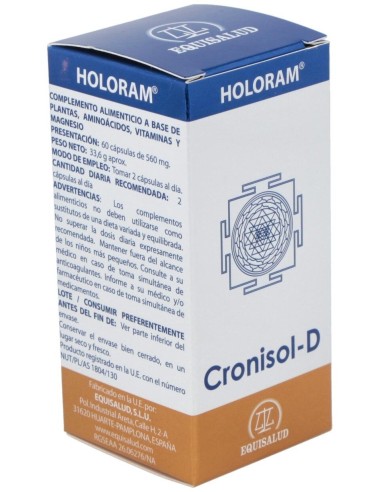 Holoram Cronisol-D (Cronidol) 60Cap. de Equisalud