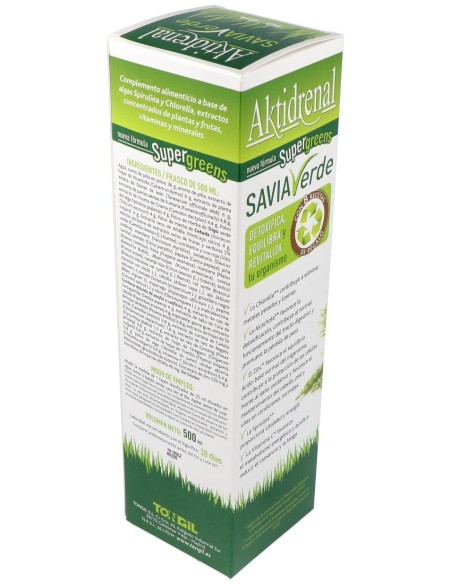 Aktidrenal Savia Verde 500Ml. Lineabel de Tongil