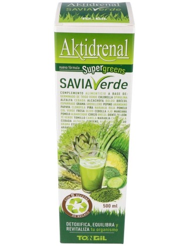 Aktidrenal Savia Verde 500Ml. Lineabel de Tongil