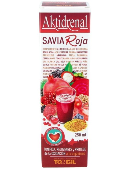 Aktidrenal Savia Roja 250Ml. Lineabel de Tongil