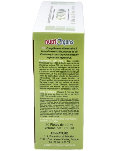 Nutriorgans Hepatimax 20Viales de Tongil