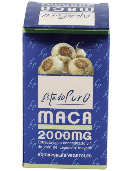 Maca 2000 mg. 60 Capsulas Estado Puro de Tongil