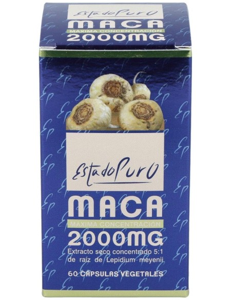 Maca 2000 mg. 60 Capsulas Estado Puro de Tongil