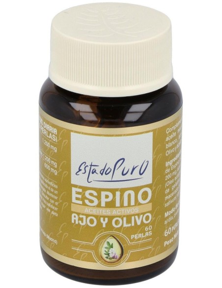 Espino, Ajo, Olivo Aceites Activos 60Perlas de Tongil