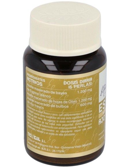 Espino, Ajo, Olivo Aceites Activos 60Perlas de Tongil