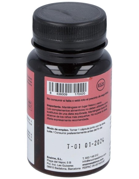 Monakolina Forte + Q10 + D3 30 cápsulas | Enzime Sabinco