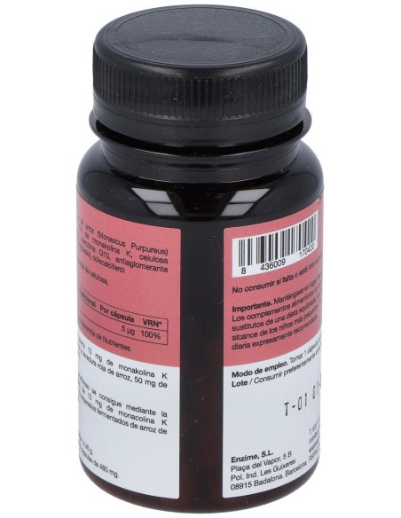 Monakolina Forte + Q10 + D3 30 cápsulas | Enzime Sabinco