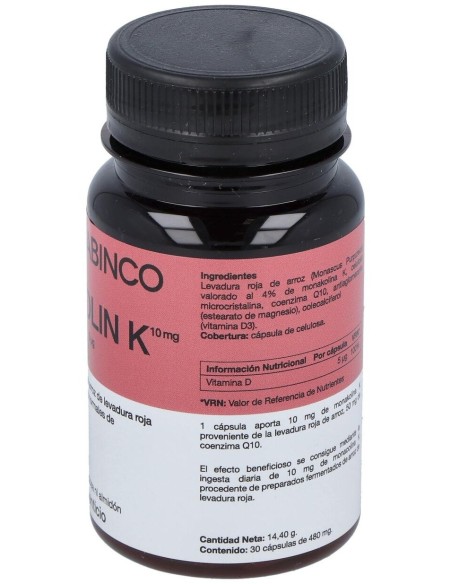 Monakolina Forte + Q10 + D3 30 cápsulas | Enzime Sabinco