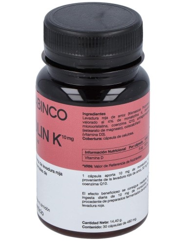 Monakolina Forte + Q10 + D3 30 cápsulas | Enzime Sabinco