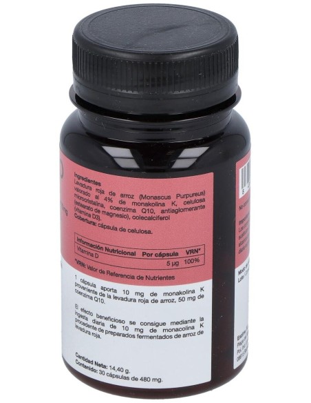 Monakolina Forte + Q10 + D3 30 cápsulas | Enzime Sabinco