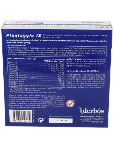 Plantaggio Is 20Amp. de Derbos