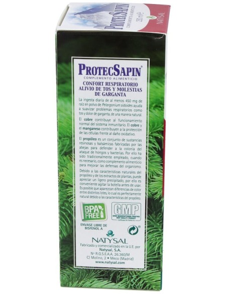 Protecsapin Jarabe (Regalo Comprimidos De Propolis Y C) 250 ml. de Natysal
