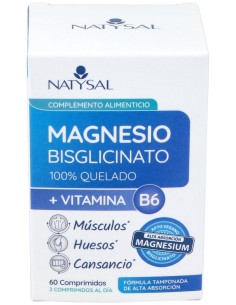 Magnesio Bisglicinato + B6 60Comp. de Natysal 2
