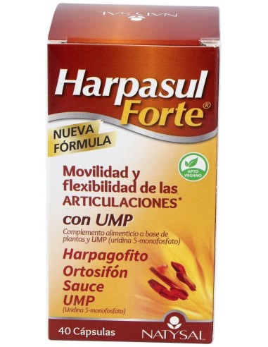 Harpasul Forte Cap.(Harpagofito+Ortosifón+Sauce+Ump)  40 Cáps. de Natysal