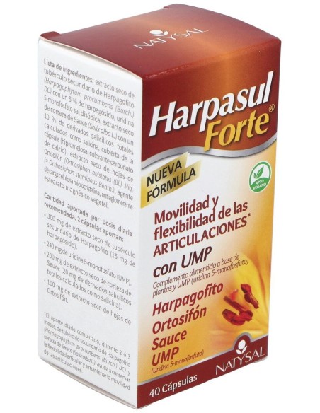 Harpasul Forte Cap.(Harpagofito+Ortosifón+Sauce+Ump)  40 Cáps. de Natysal