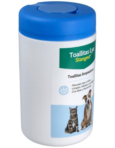 Toallitas Lys Piel Ojos Oidos Perros Y Gatos 120Ud de Stangest Vet