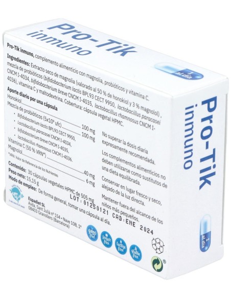 Pro-Tik Inmuno 30 Cáp. de Espadiet