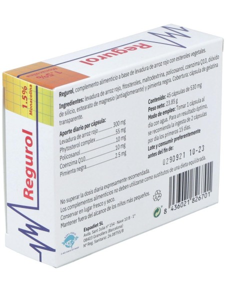 Regurol 45 Cáp. de Espadiet