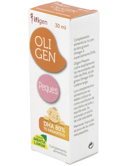 Oligen Peques Dha 80% Tg Enzimatico Menta-Lima 30M de Ifigen