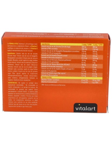 Vitalart Curcuma Complex 30 Comp de Vitalart