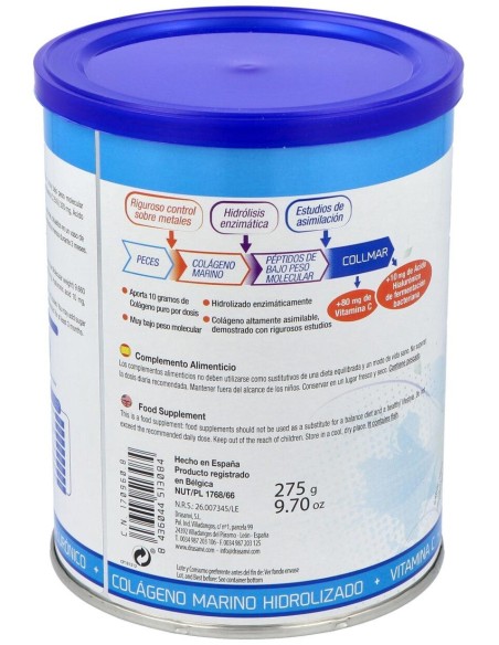 Collmar Colageno Marino Hidrolizado Vainilla 275Gr de Drasanvi