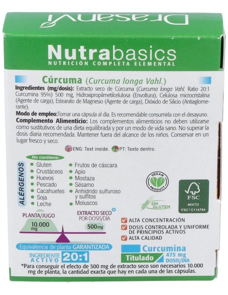 Nutrabasics Curcuma 24Cap. de Drasanvi