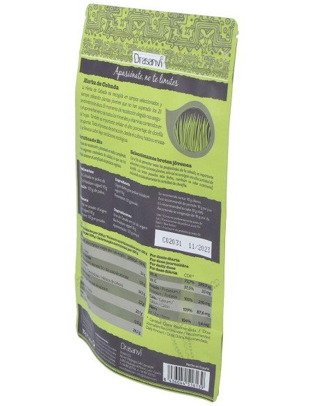 Hierba Cebada Superalimentos Bio 125Gr. Doypack de Drasanvi