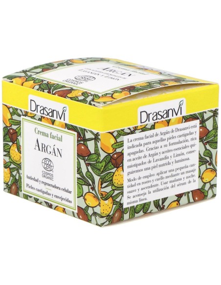 Crema Facial Argan Cosm Org 50Ml Drasanvi
