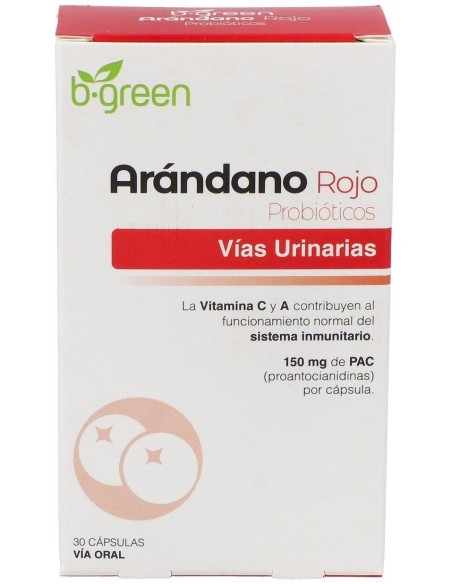 Arandano Rojo + Probioticos 30 Cápsulas  B.Green (Lab. Lebudit)