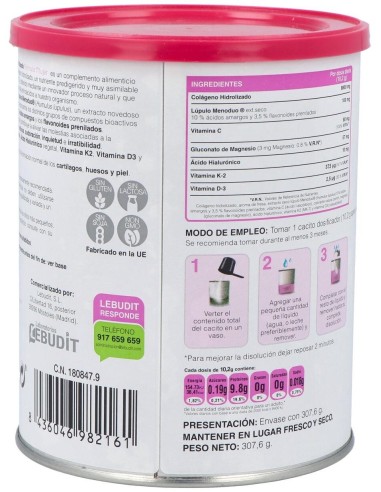 Colageno Hidrolizado Formula Mujer 300Gr. de B.Green (Lab. Lebudit)