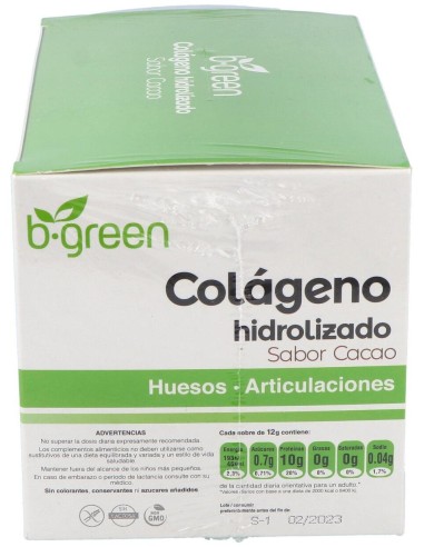 Colageno Hidrolizado Cacao  30Sbrs. de B.Green (Lab. Lebudit)