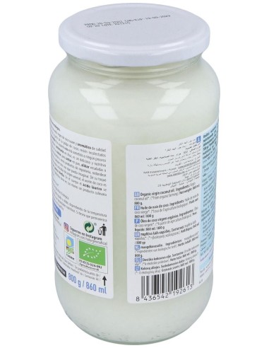 Aceite Virgen De Coco 1ª Presion Frio 800Gr. Bio de Naturgreen