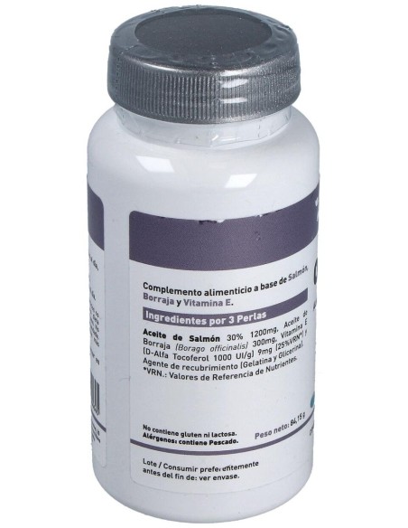 Omega 3+6 Borraja + Salmon 500Mg. 120Perlas de Plannatur