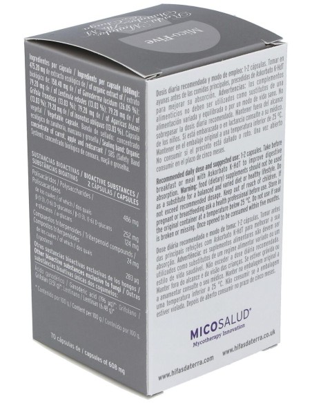 Mico Five Con Chaga Hdt 70Cap. de Hifas Da Terra - Hdt