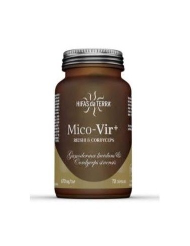 Mico Vir-Reishi y Cordyceps 70 capsulas Hifas da terra