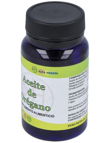 Aceite De Oregano 60Perles de Alfa Herbal