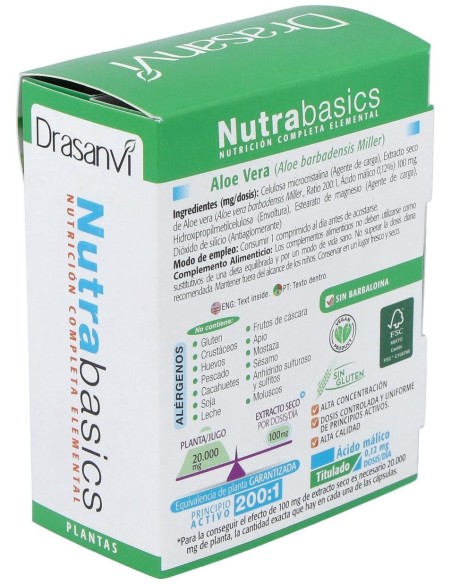 Nutrabasics Aloe Vera 60Comp. de Drasanvi