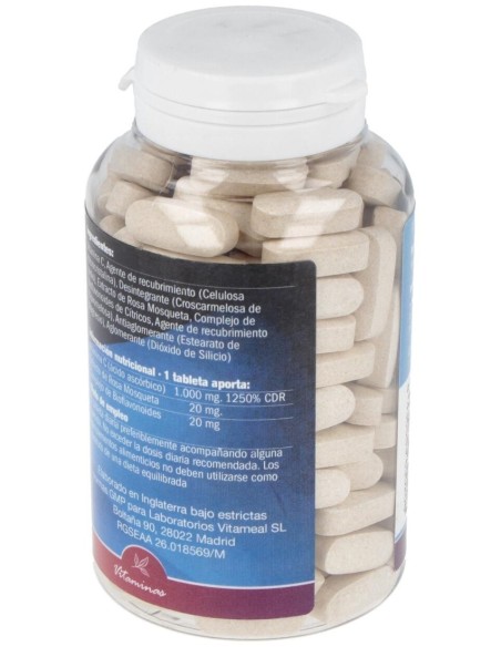 Vitamina C 1000Mg.Con Rosa Mosqueta 20Mg. 180Comp. de Naturbite