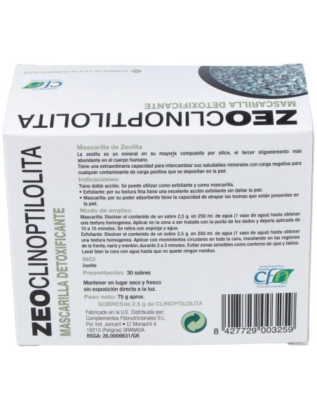Zeoclinoptilolita 30 Sticks de Cfn