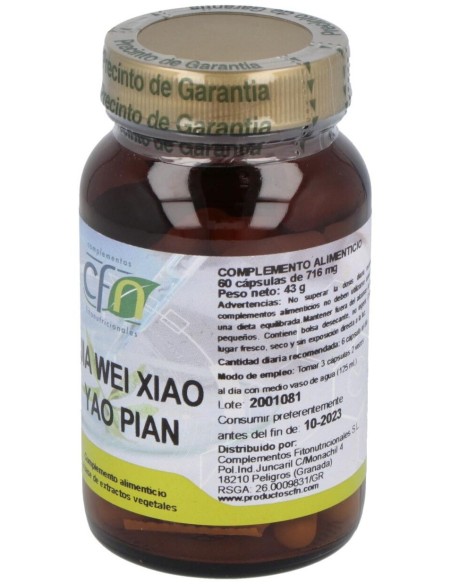 Jia Wei Xiao Yao Pian 60Vcaps. de Cfn