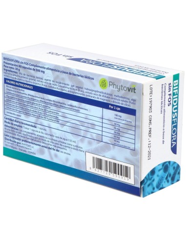 Bifidusflora Sin Fos 60Vcaps. de Phytovit