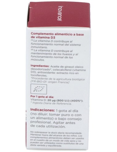 Vita D3+ 15Ml. de Inovance