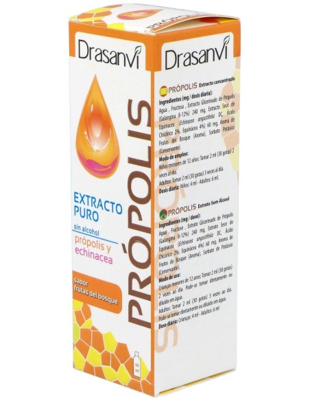 Propolis Extracto Sin Alcohol Con Echinacea 50Ml. de Drasanvi