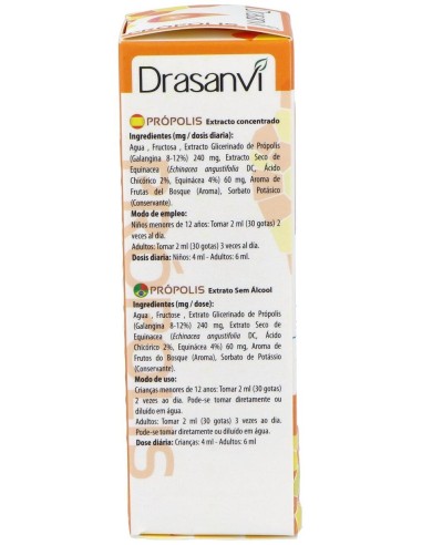 Propolis Extracto Sin Alcohol Con Echinacea 50Ml. de Drasanvi