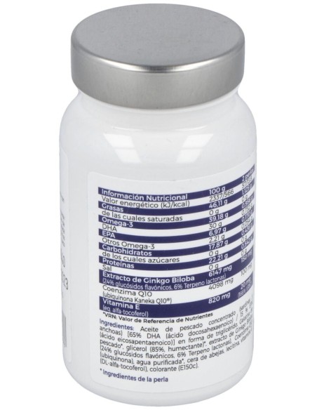 Ginkgo Complex Dha/Epa Q10 - 60 Perlas de Puro Omega