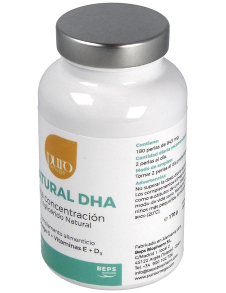 Natural Dha Alta Concentracion 180Perlas de Puro Omega